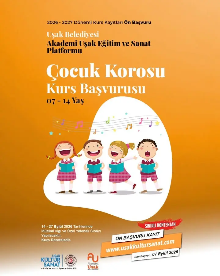 Uşak Belediyesi'nden sanat kursları için ön başvuru