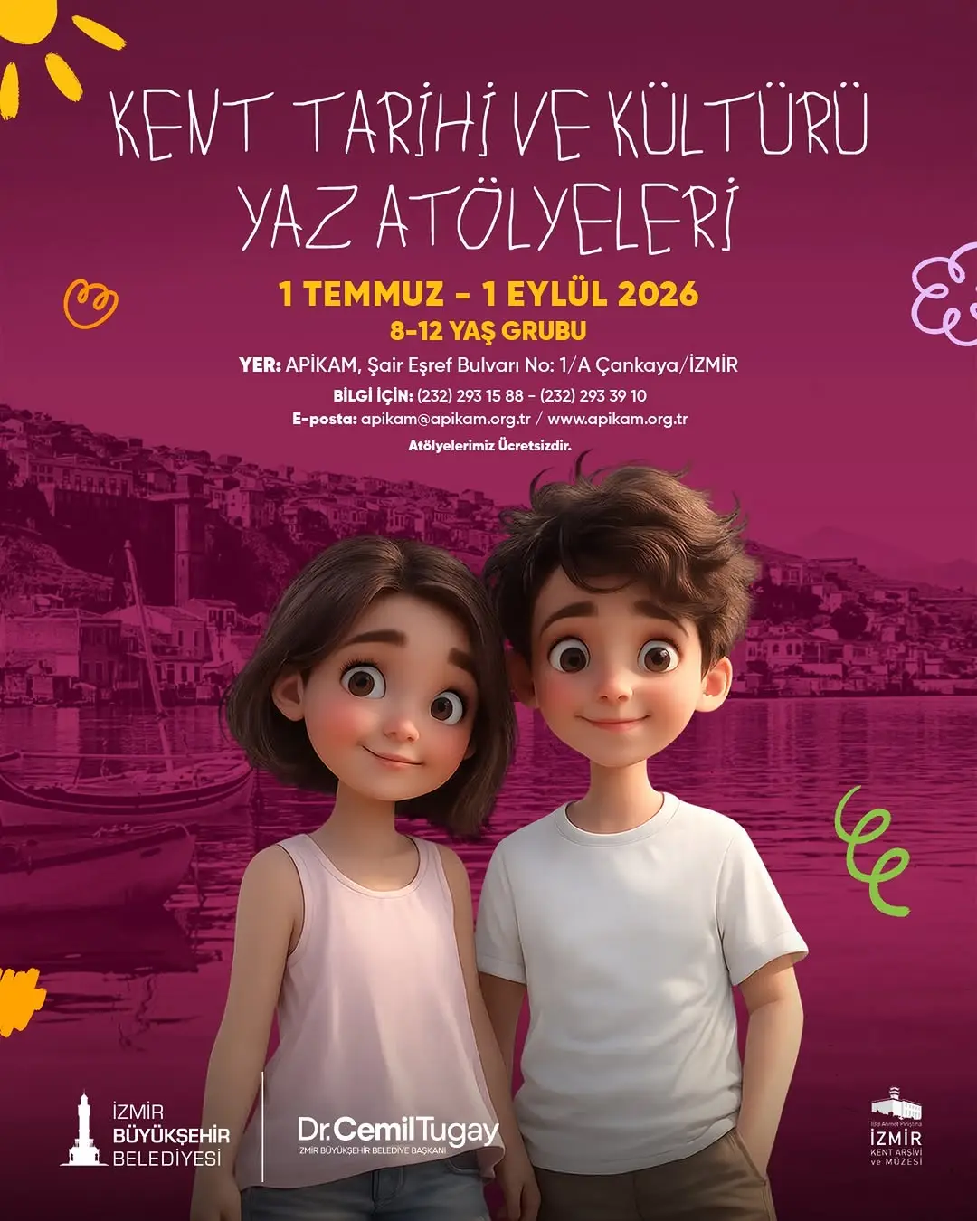 İzmir'de Ücretsiz Yaz Atölyeleri Başlıyor