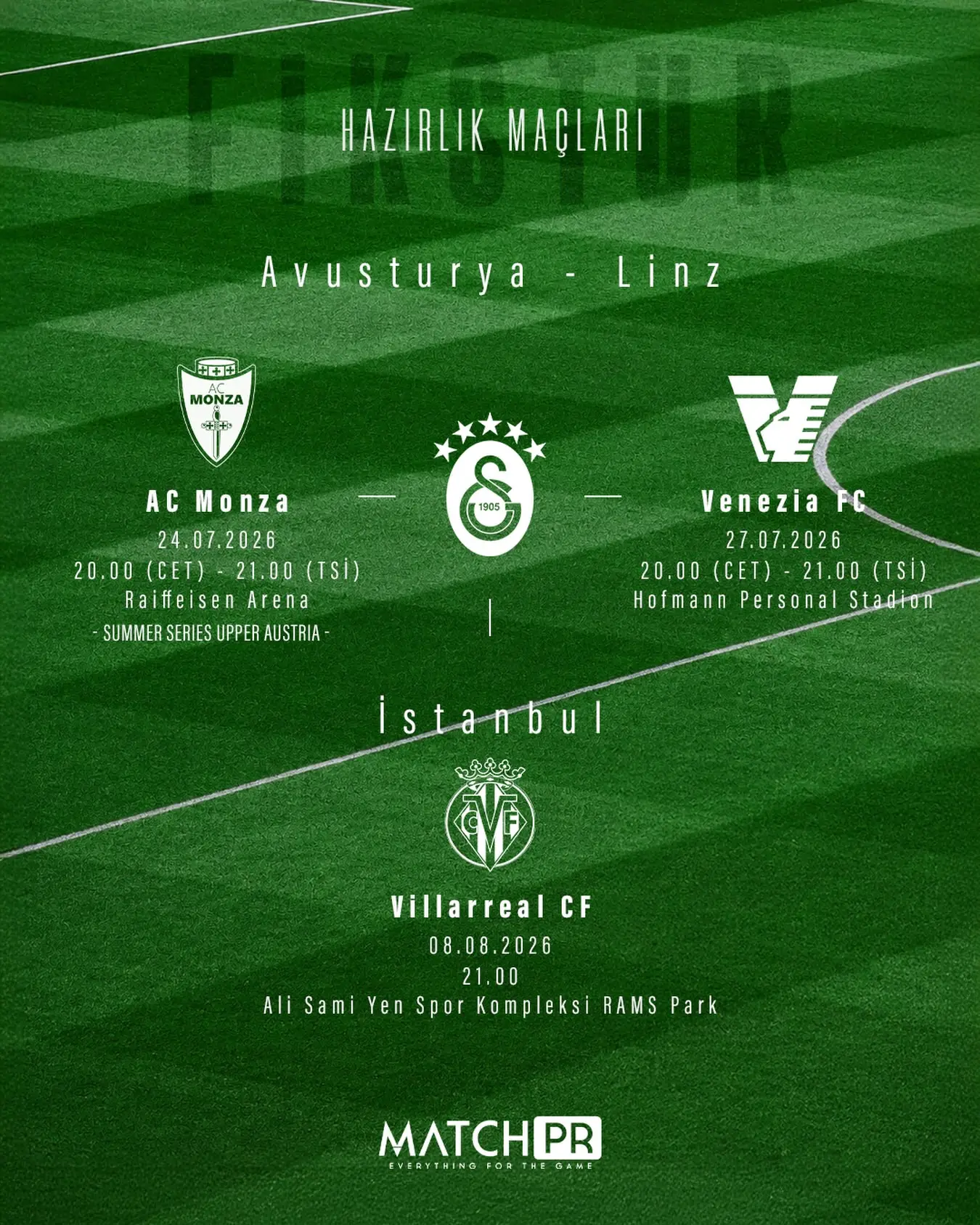 Galatasaray, Avusturya kamp programını açıkladı