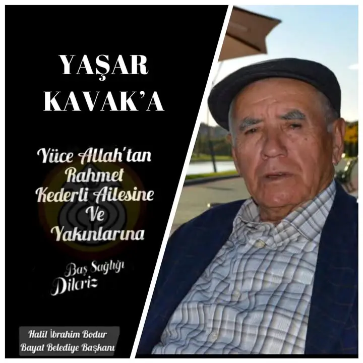 Yaşar Kavak'ın cenazesi Çarşı Camii'nden kaldırılacak