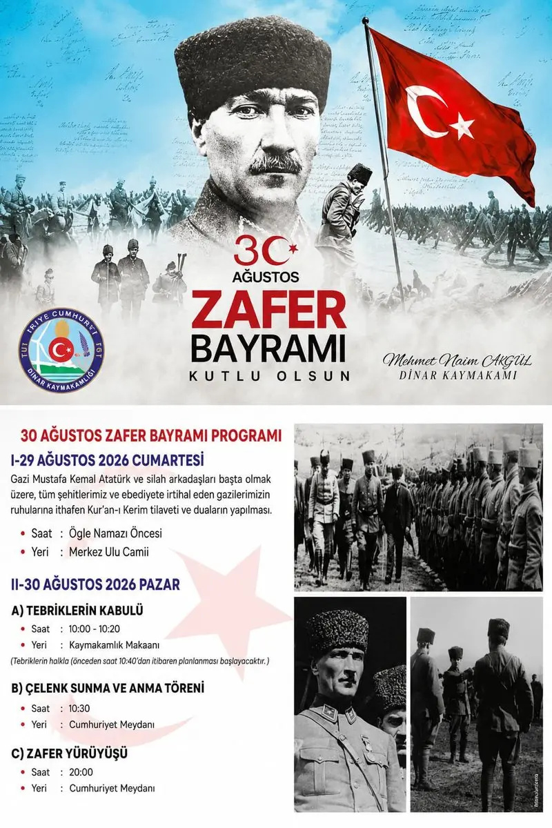 30 Ağustos Zafer Bayramı Daveti Yapıldı