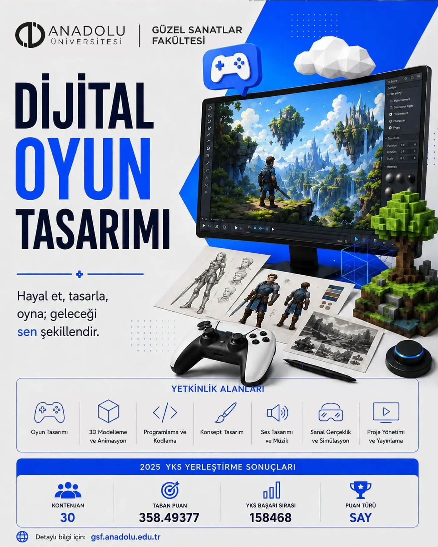 Anadolu Üniversitesi'nde Oyun Tasarımı Eğitimi Başlıyor