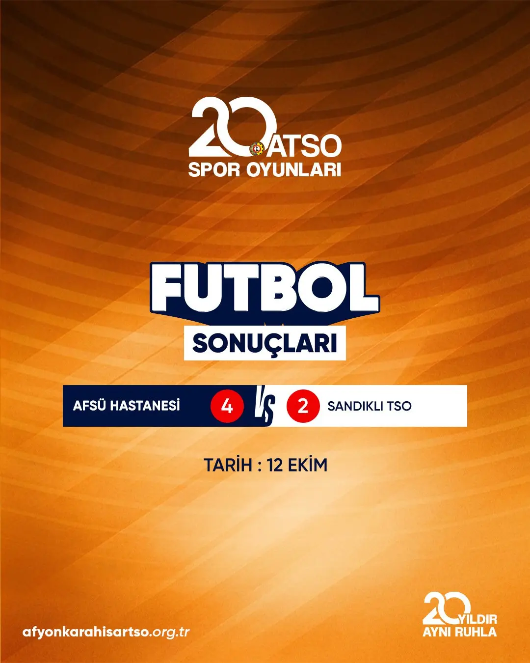 20. ATSO Spor Oyunları'nda futbol müsabakaları sürüyor