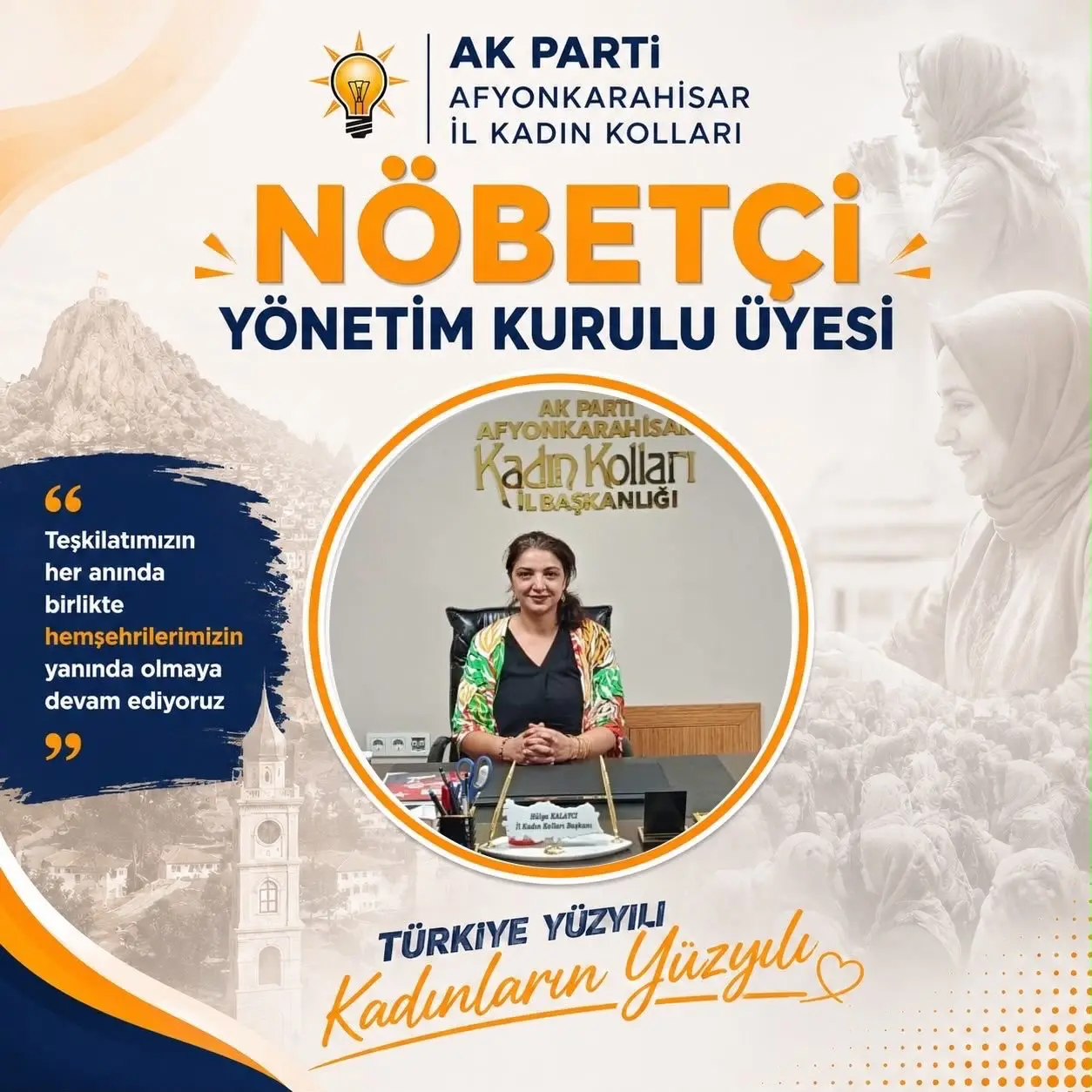 İl Kadın Kolları'nda nöbetçi yönetim duyuruldu