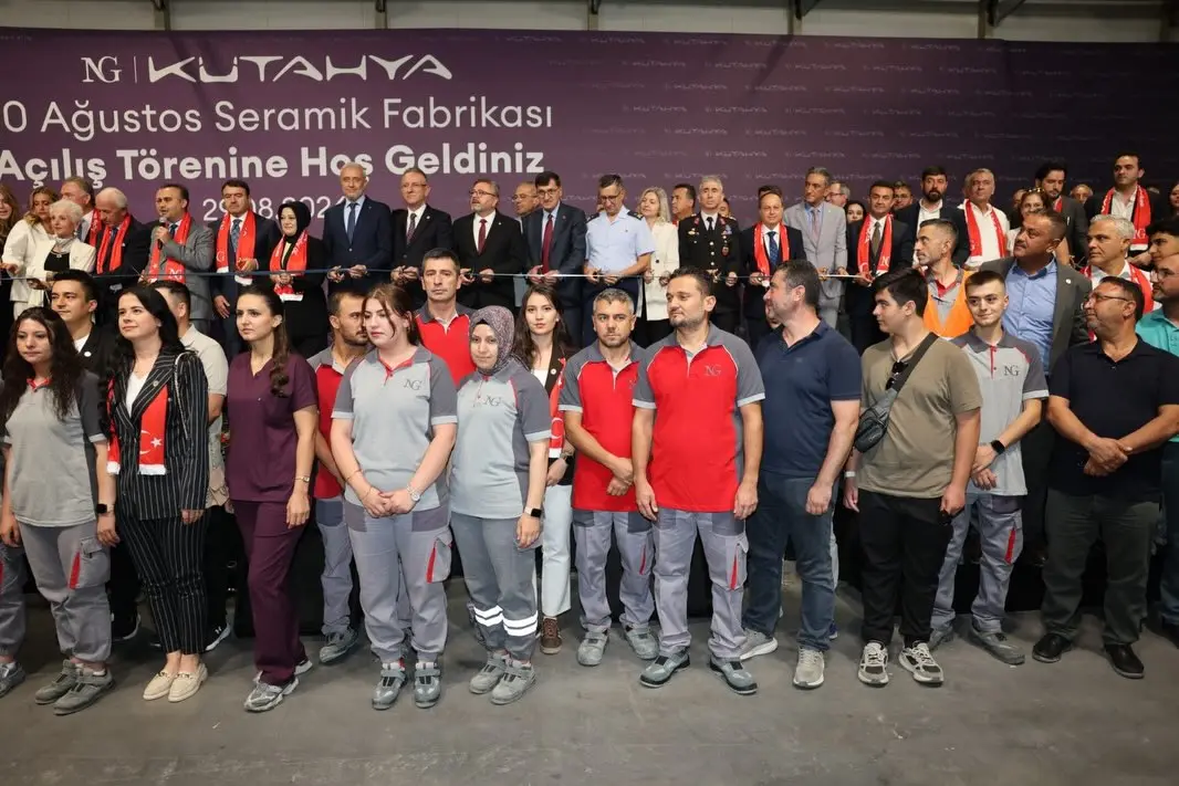 NG Kütahya Seramik Fabrikası Açılışı Gerçekleşti