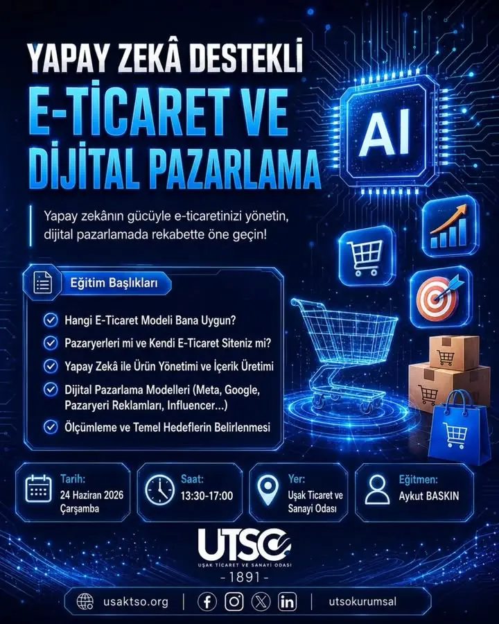 UTSO'dan E-Ticaret ve Yapay Zeka Eğitimi