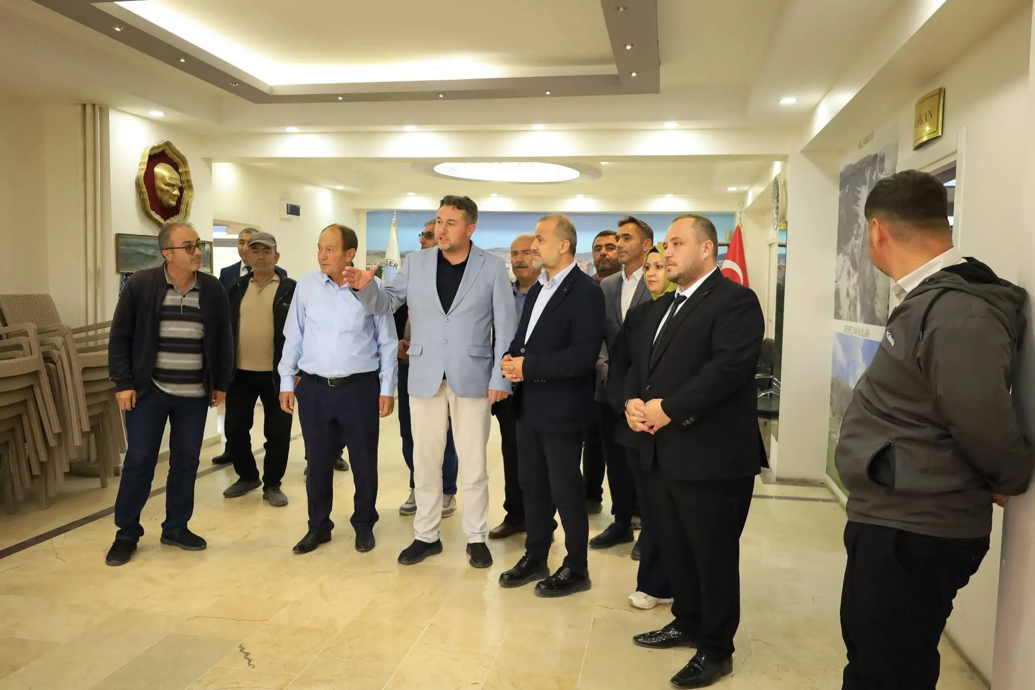AK Parti heyeti Döğer Belediyesi'ni ziyaret etti