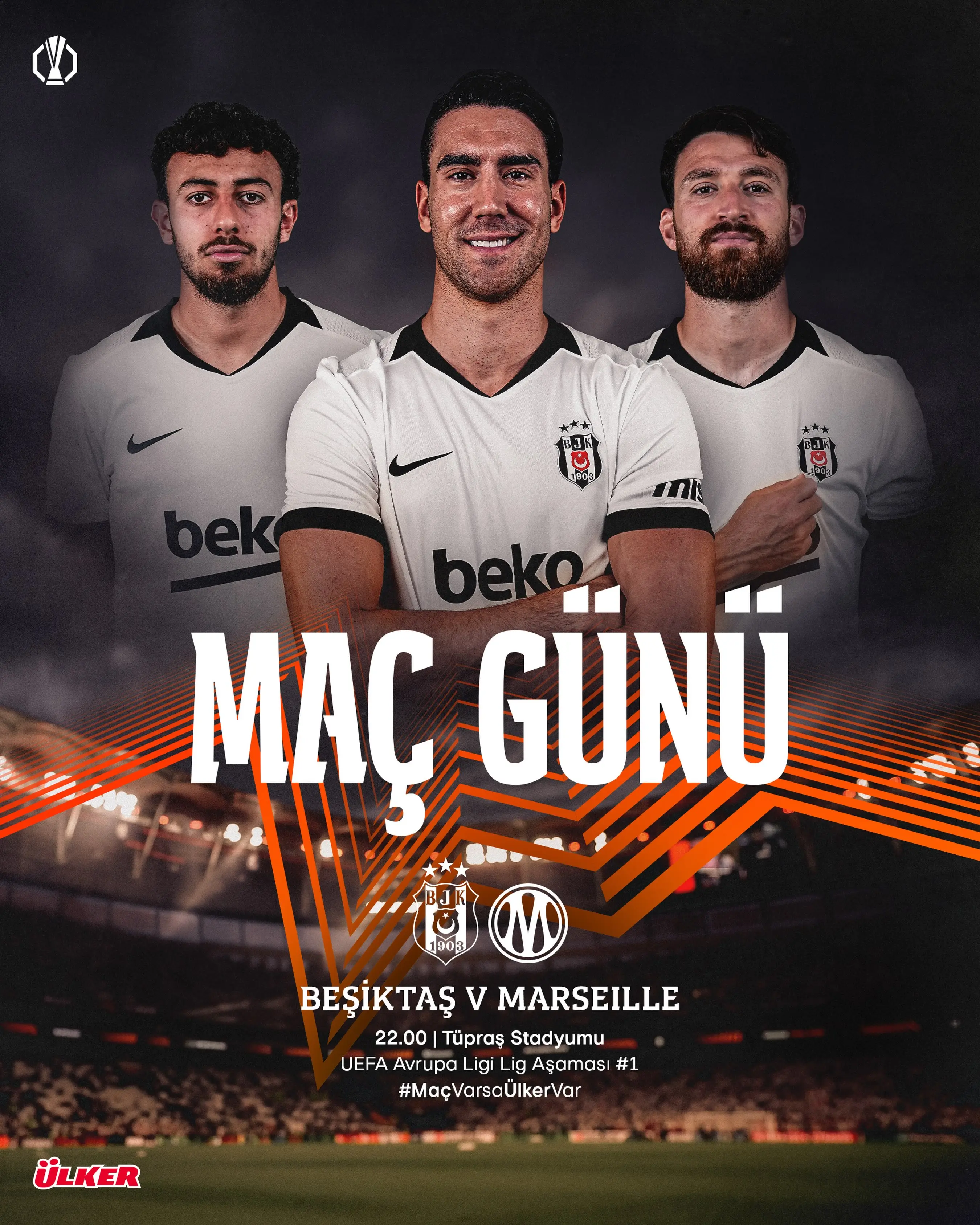 Beşiktaş, Marseille ile UEFA Avrupa Ligi'nde karşılaşacak