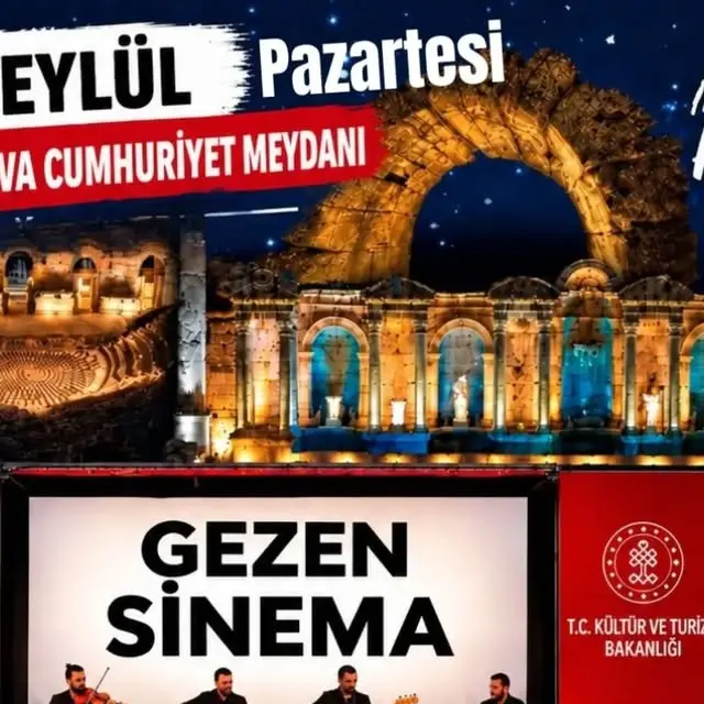 Yeşilova'da Gezen Sinema ve Ozanlar Etkinliği