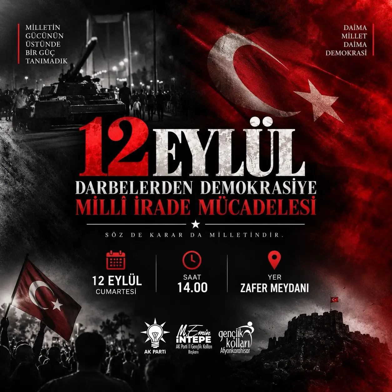 12 Eylül darbesinin yıldönümünde etkinlik düzenlenecek