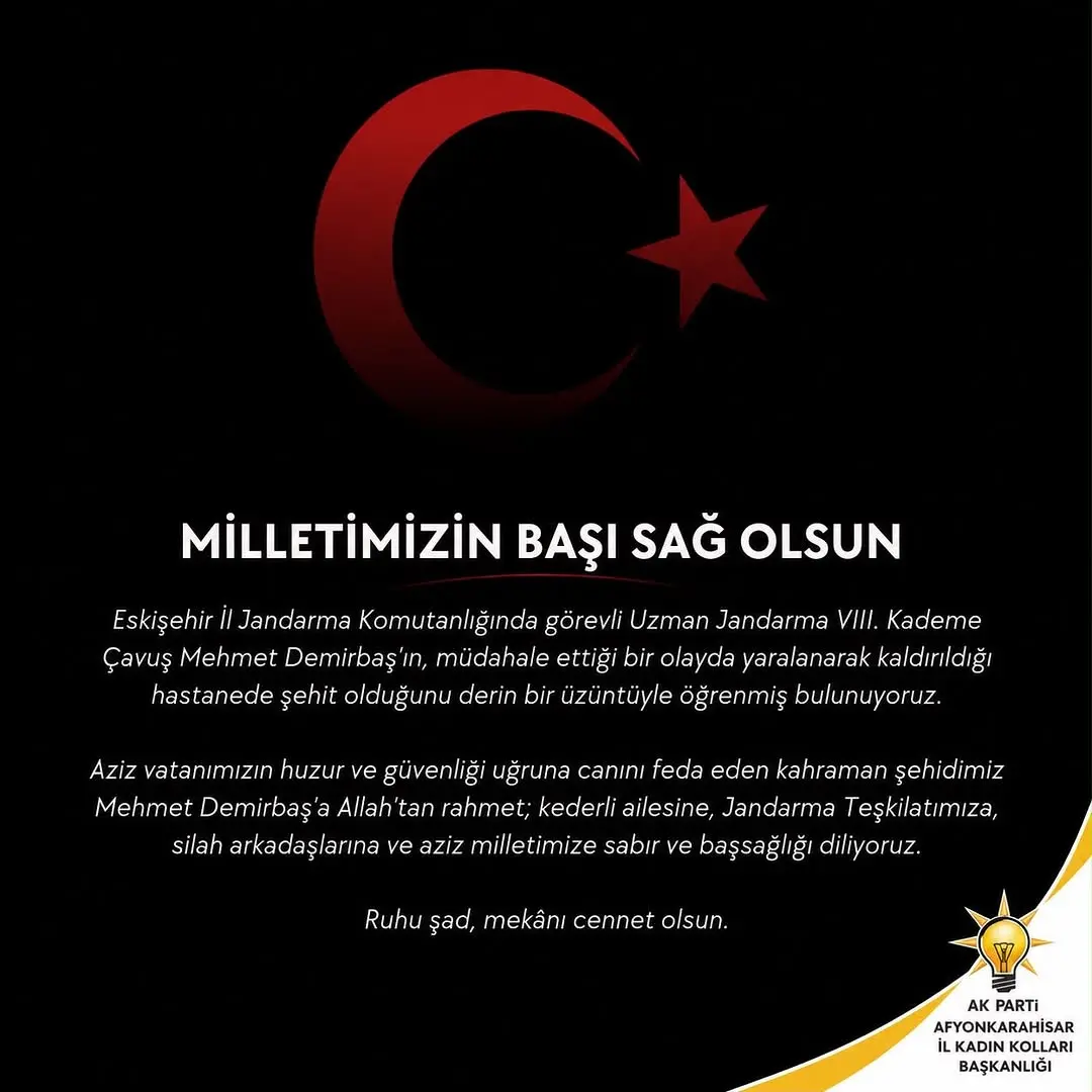 Eskişehir'de Jandarma Şehit Oldu