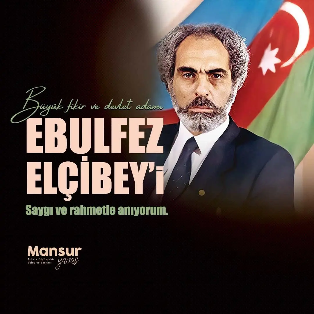 Ebulfez Elçibey anısına saygı duruşu