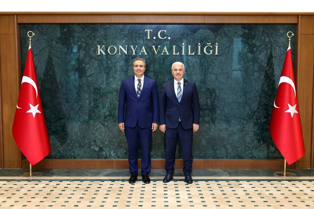 Vali İbrahim Akın, Karaman Valisi'ni ağırladı