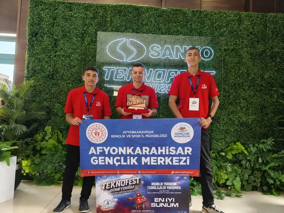 Afyonkarahisar Gençlik Merkezleri TEKNOFEST'te Ödül Aldı