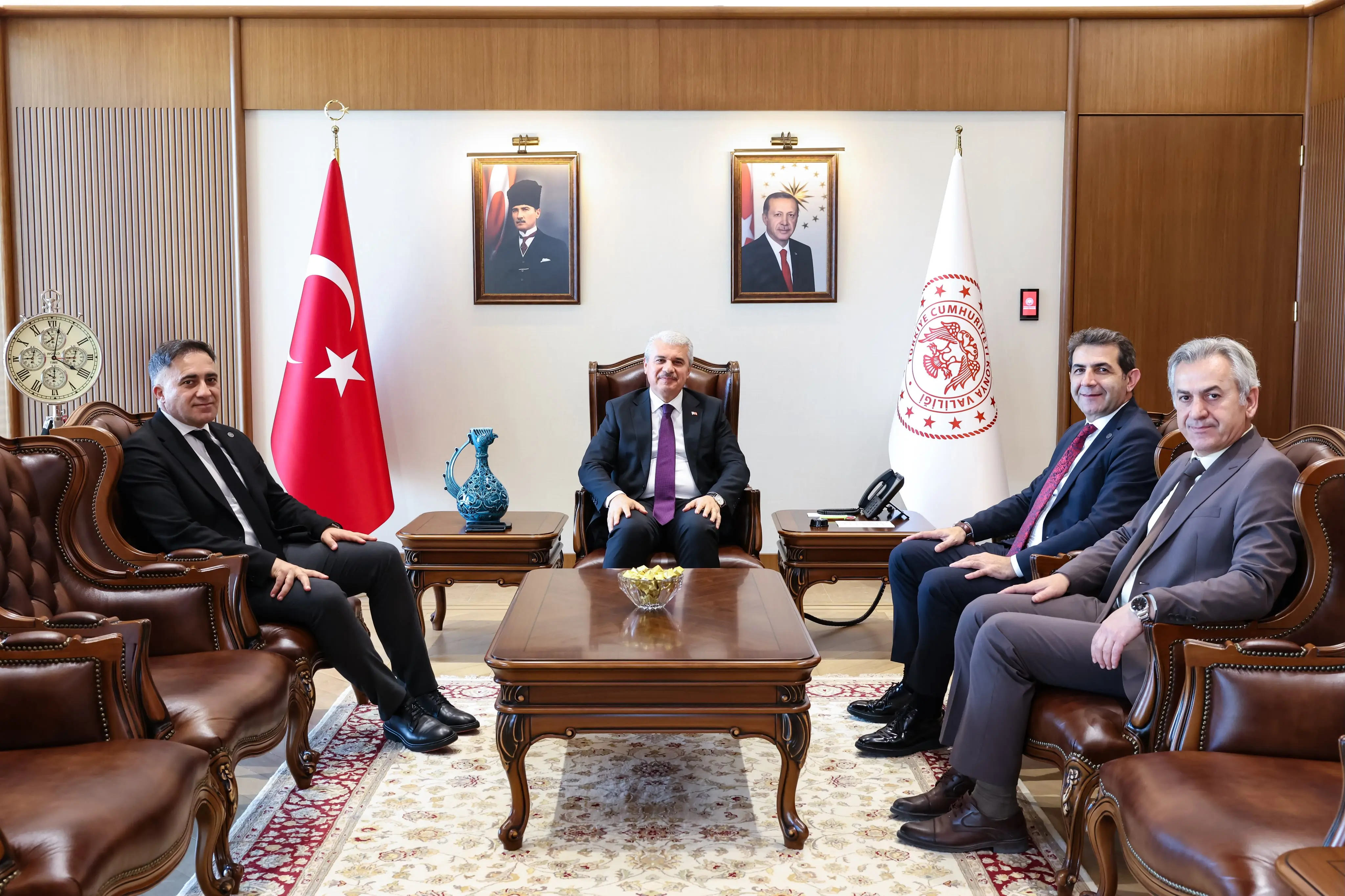 Vali İbrahim Akın, eğitim yöneticilerini kabul etti