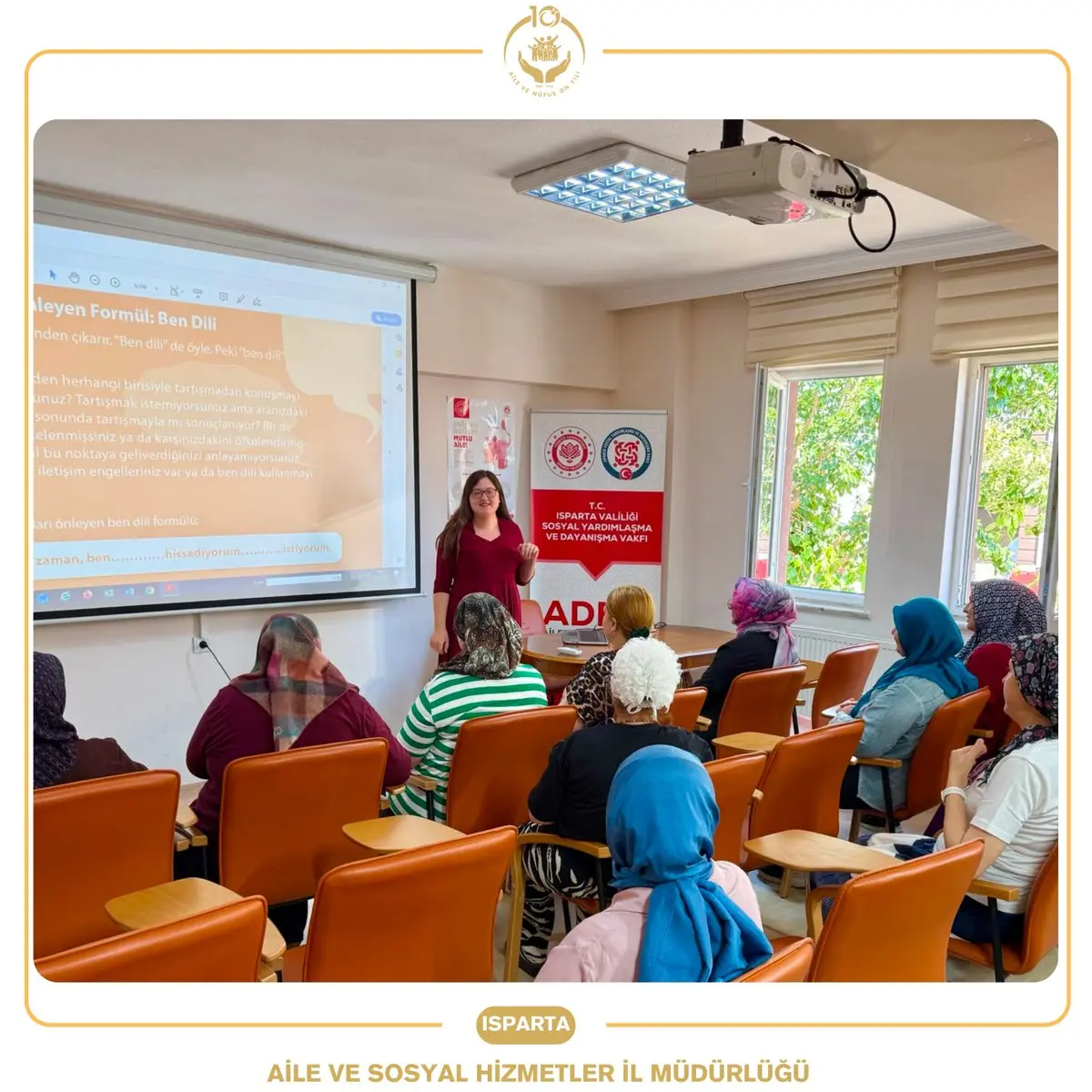 Isparta'da Aile Yaşam Becerileri Eğitimi Verildi