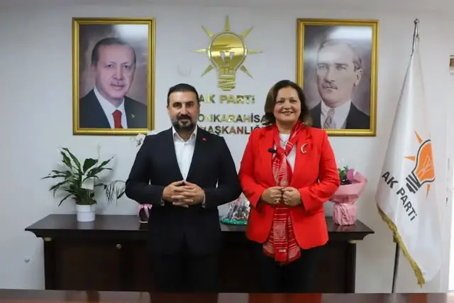 Dinar'da Belediye ve İl Başkanlığı Görüşmesi