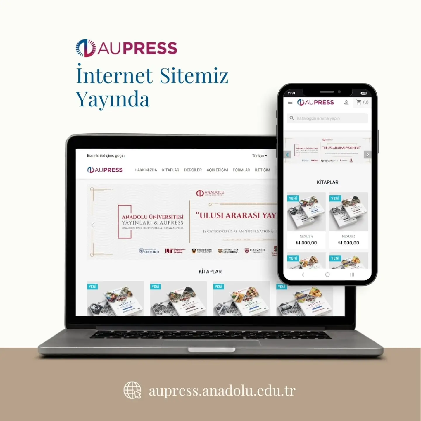 AUPress'in yeni internet sitesi yayında