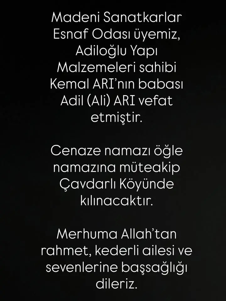 Afyonkarahisar Esnaf ve Sanatkarlar Odaları'ndan önemli duyuru