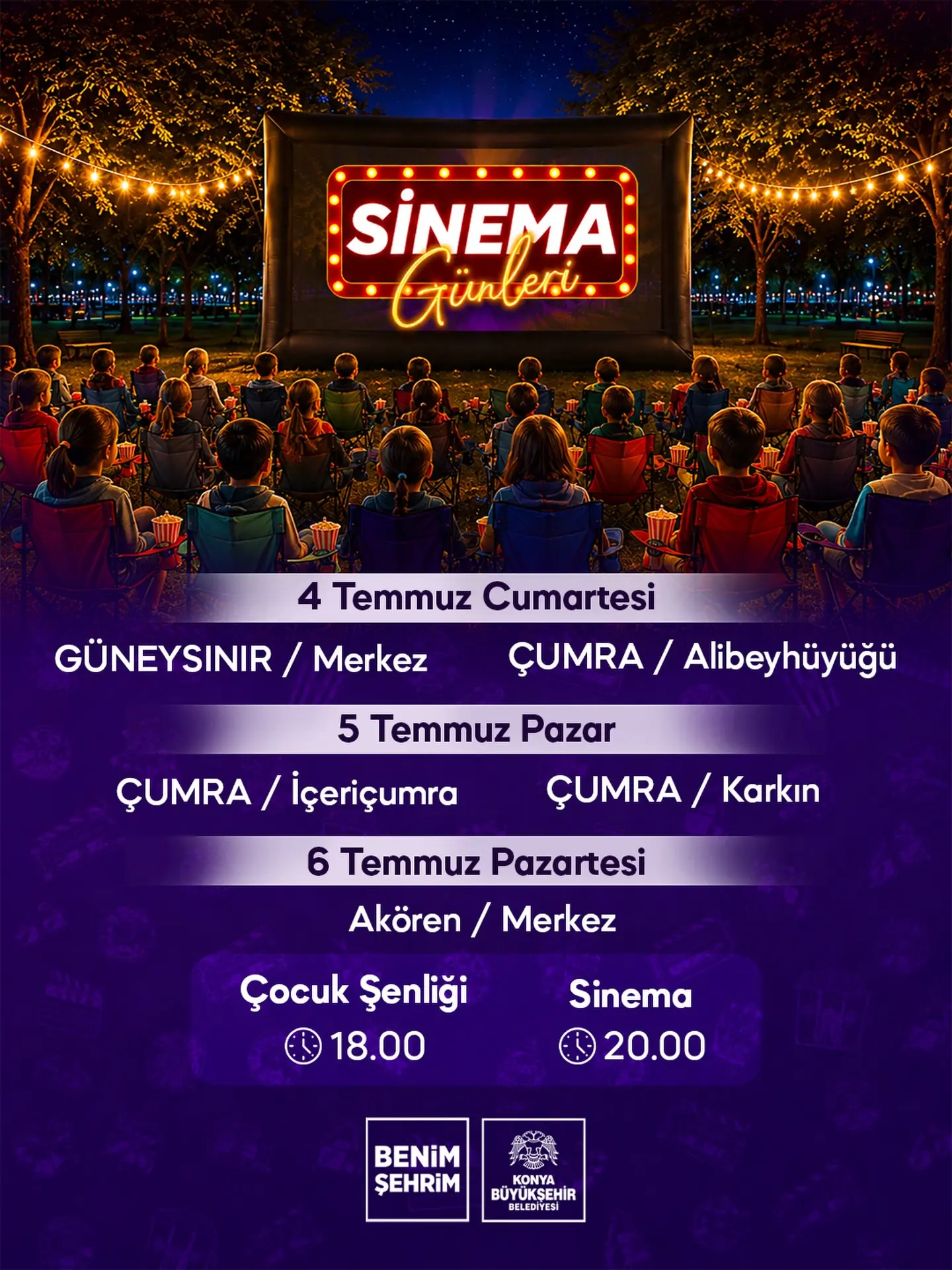 Sinema Günleri ilçelerde devam ediyor