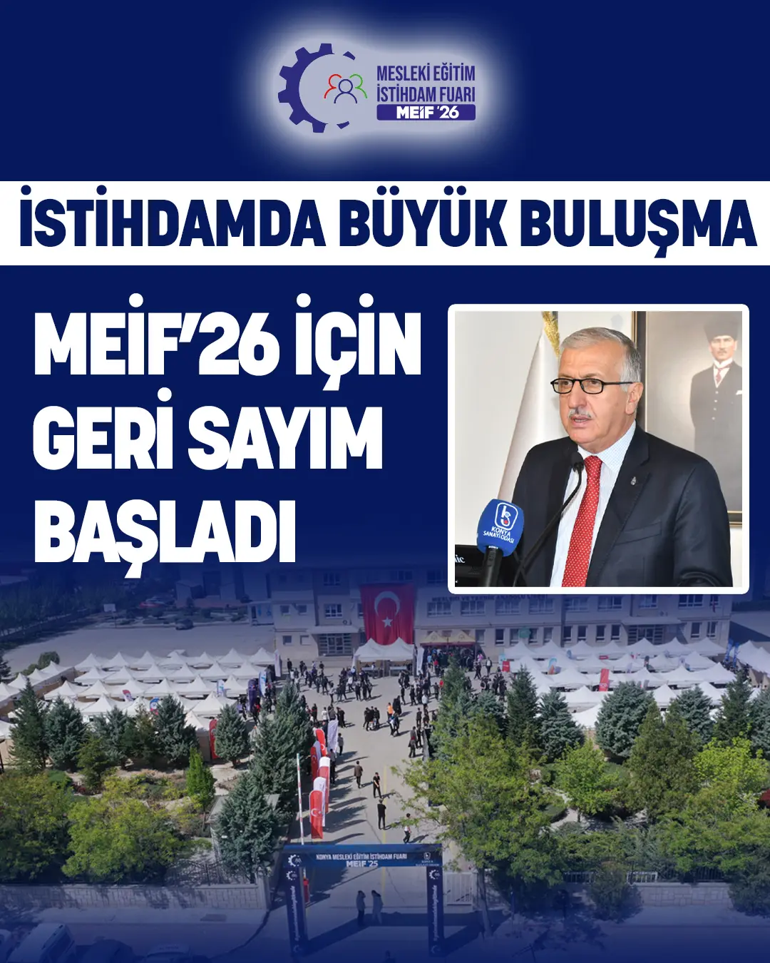 Konya'da Mesleki Eğitim İstihdam Fuarı Başlıyor