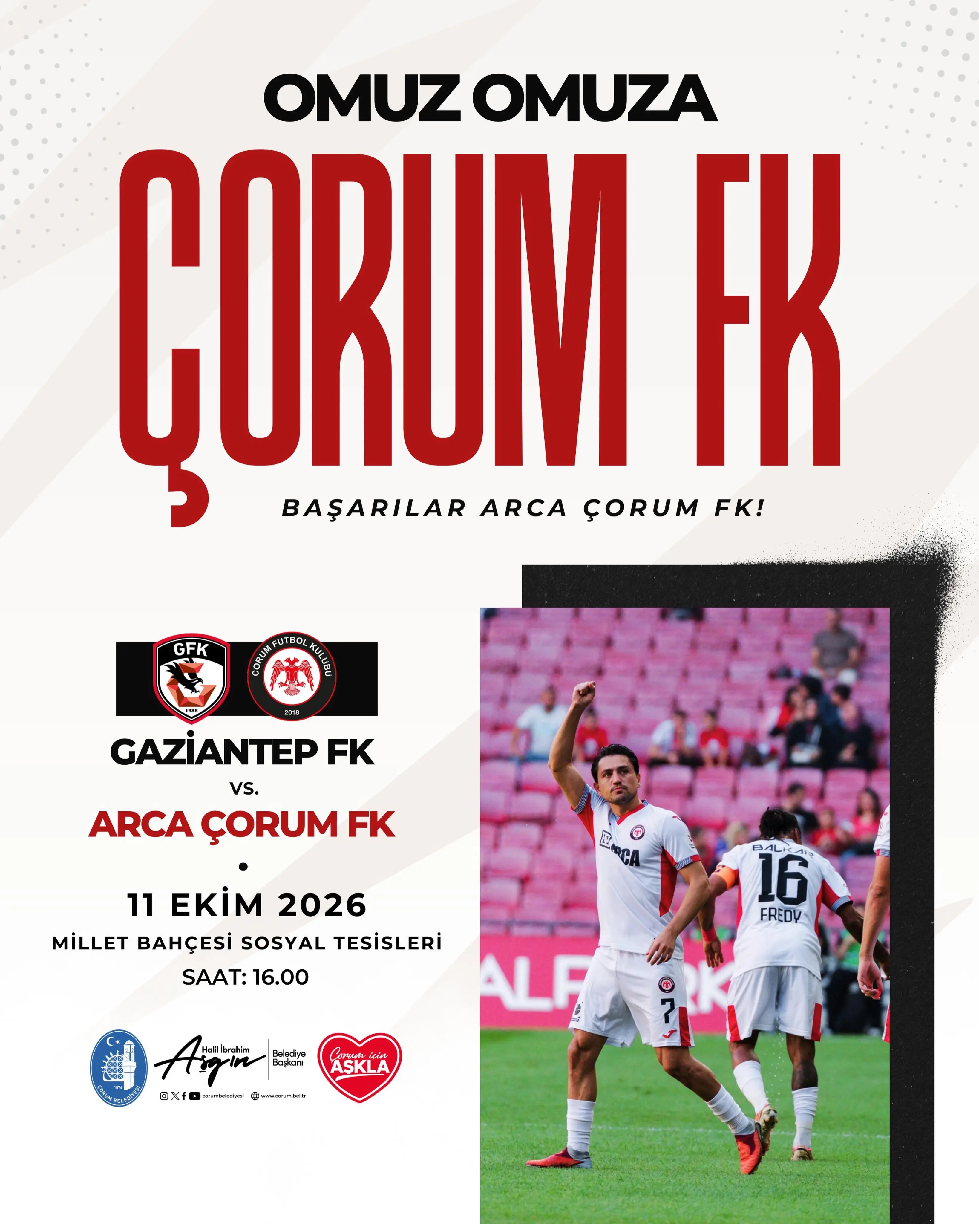 Çorum FK, Gaziantep FK ile karşılaşacak