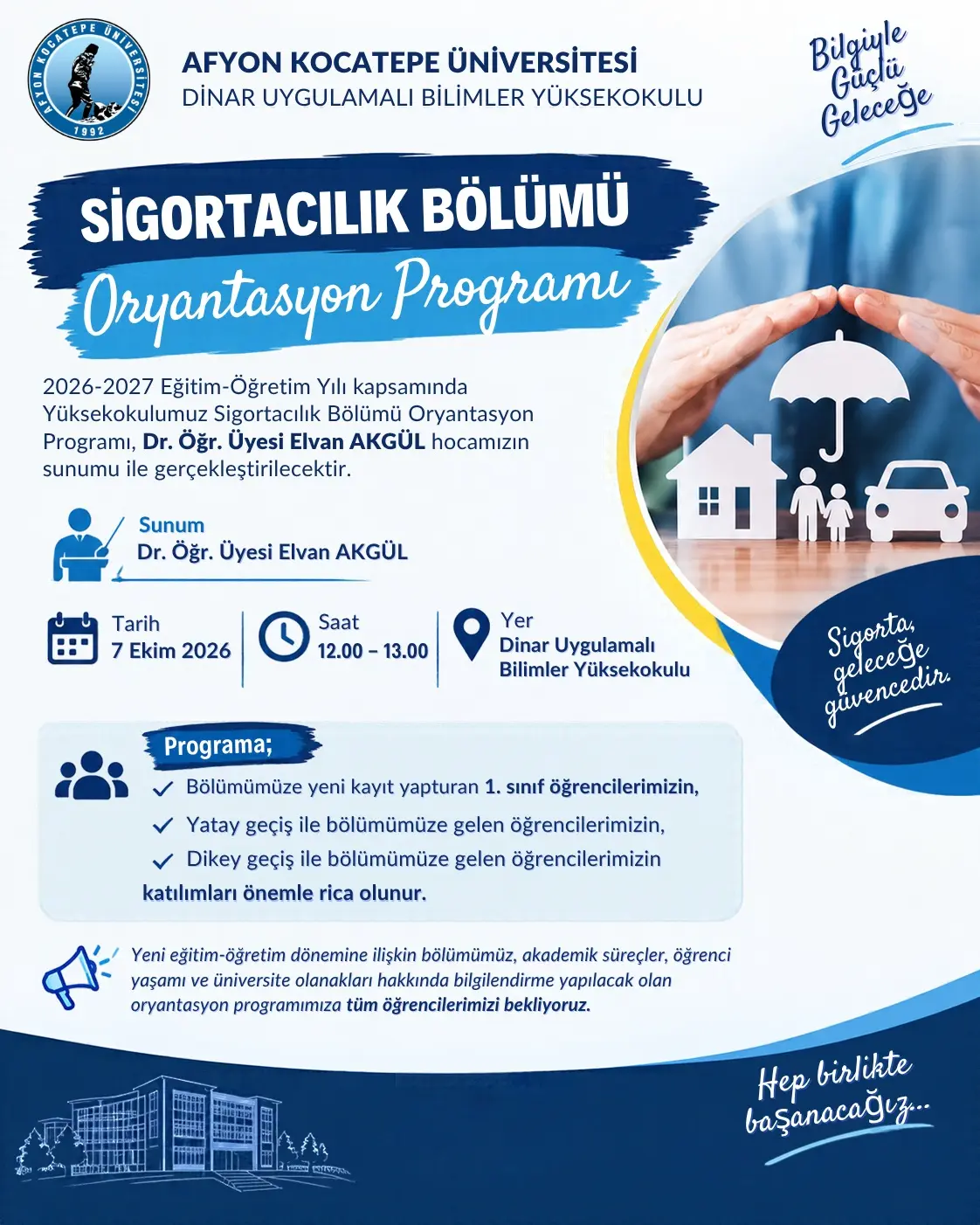 Yeni Öğrenciler İçin Oryantasyon Programı