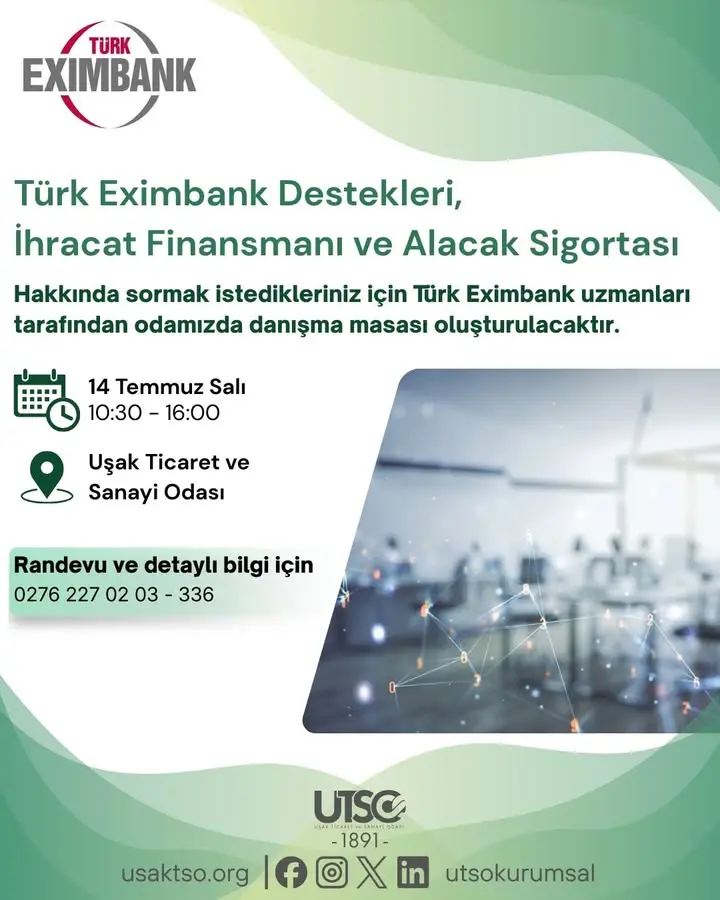 Türk Eximbank İhracat Destekleri Bilgilendirmesi