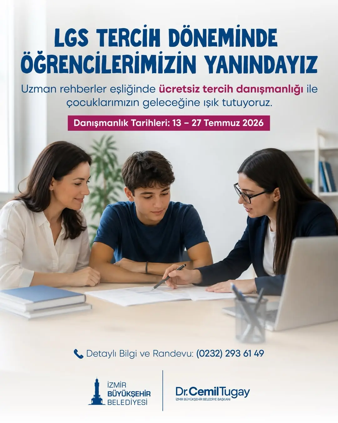 LGS Tercih Döneminde Ücretsiz Danışmanlık