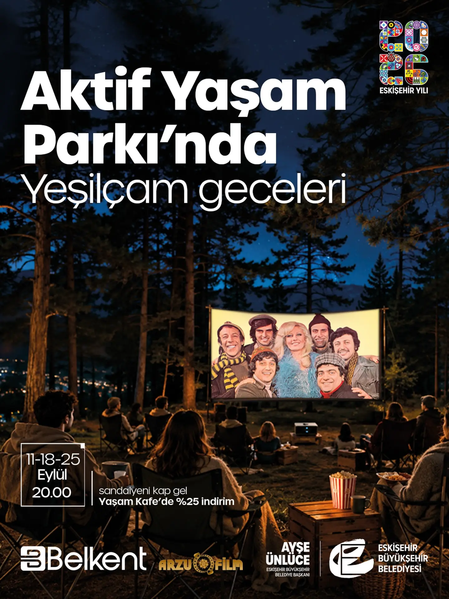 Yeşilçam Geceleri Aktif Yaşam Parkı'nda başlıyor