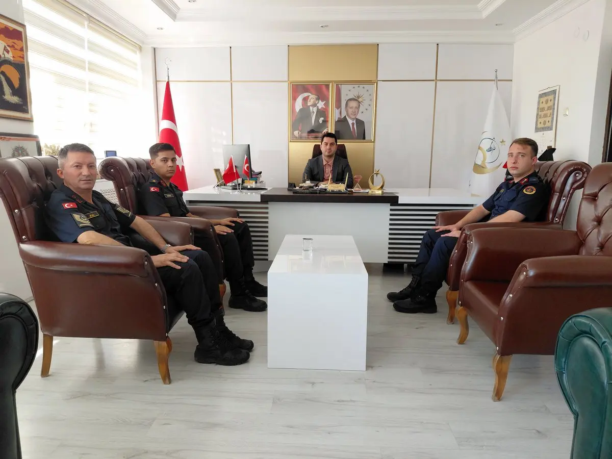 Kaymakam Çelebi, Jandarma Komutanlarını Kabul Etti
