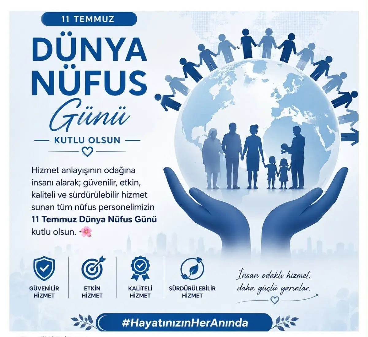 Dünya Nüfus Günü'nde insan odaklı hizmet vurgusu
