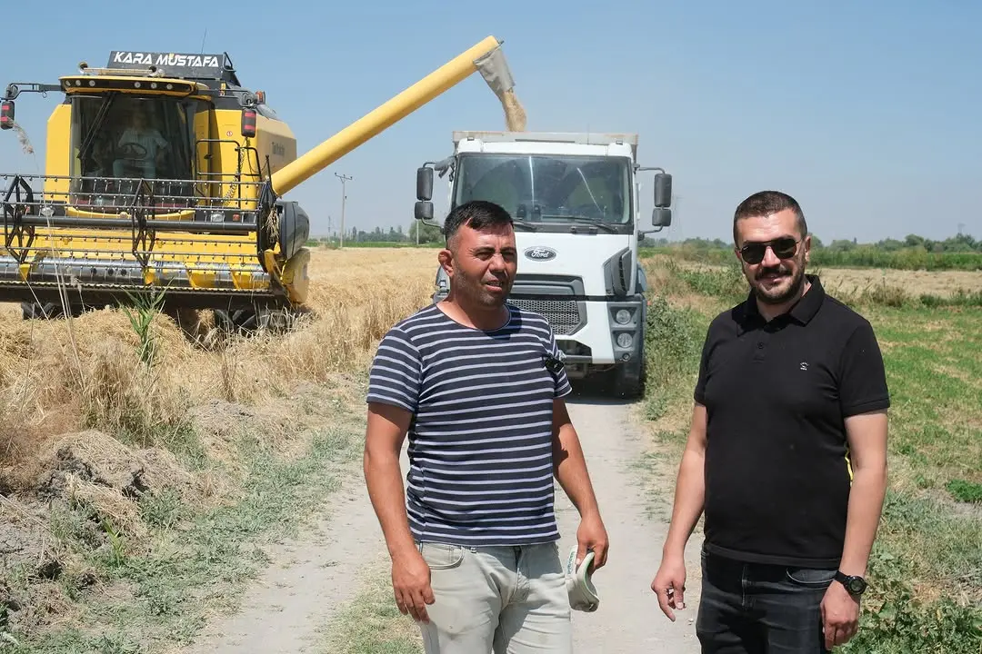 Sivrihisar'da Arpa Hasat Çalışmaları Devam Ediyor