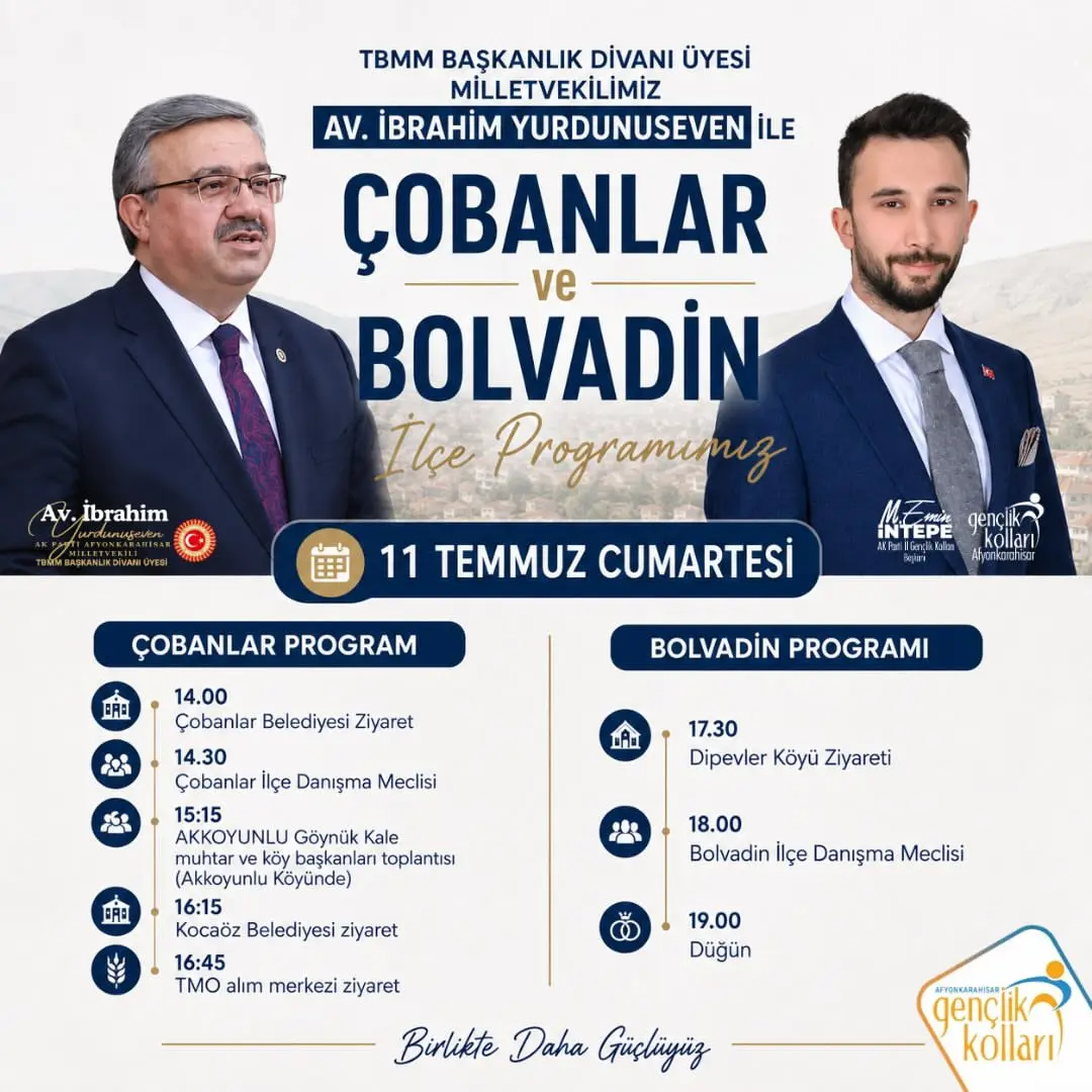 Çobanlar ve Bolvadin'de buluşma etkinliği düzenlenecek