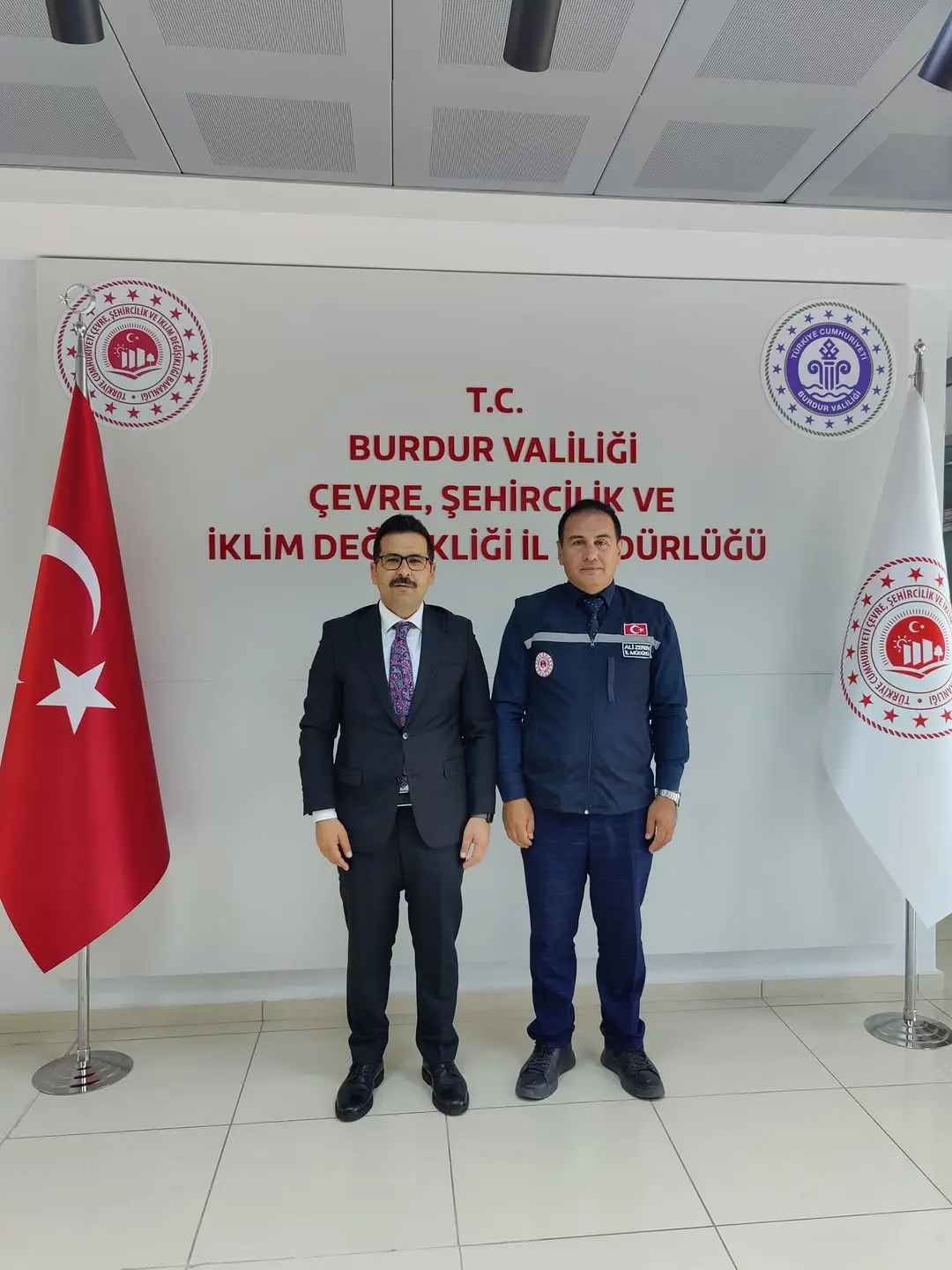Kaymakam Mustafa Turan veda ziyaretinde bulundu