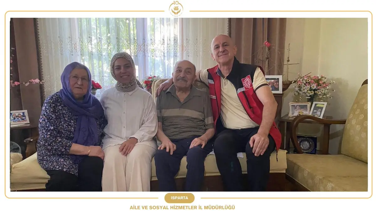Isparta'da Kıbrıs Gazisi Ziyaret Edildi
