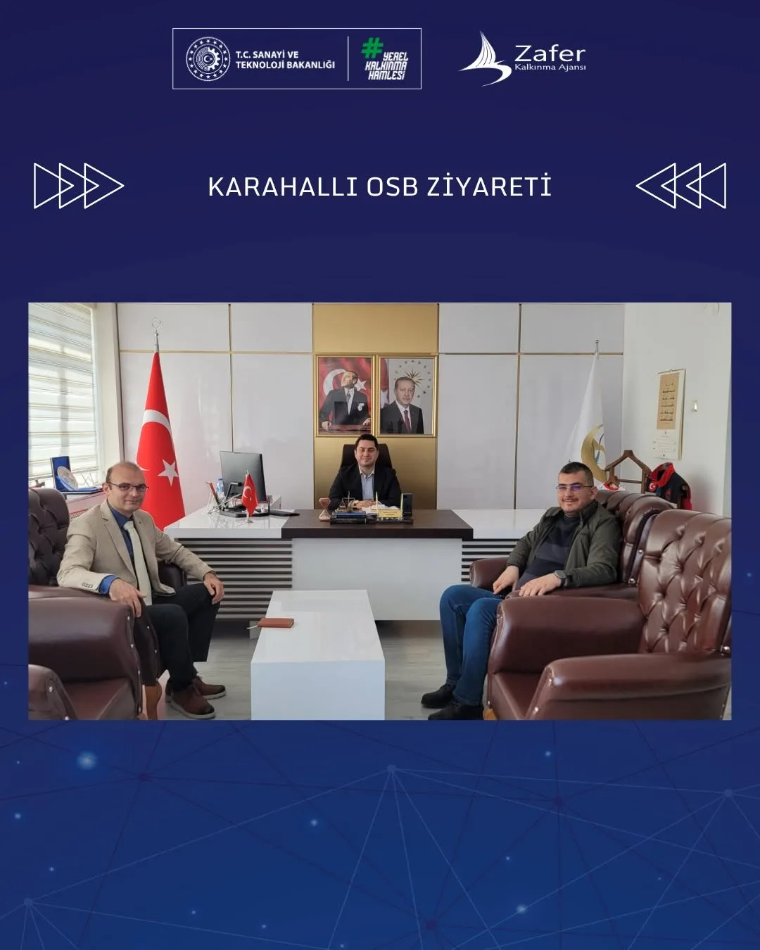 Uşak YDO Koordinatörü Karahallı OSB Yönetimini Ziyaret Etti