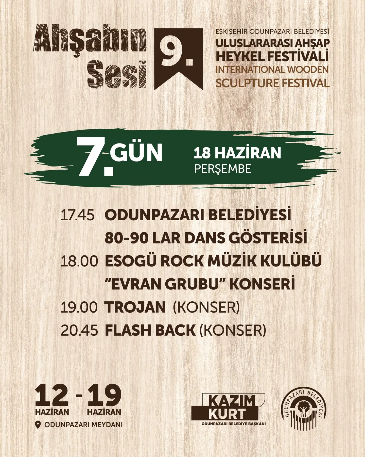 9. Uluslararası Ahşap Heykel Festivali sona eriyor