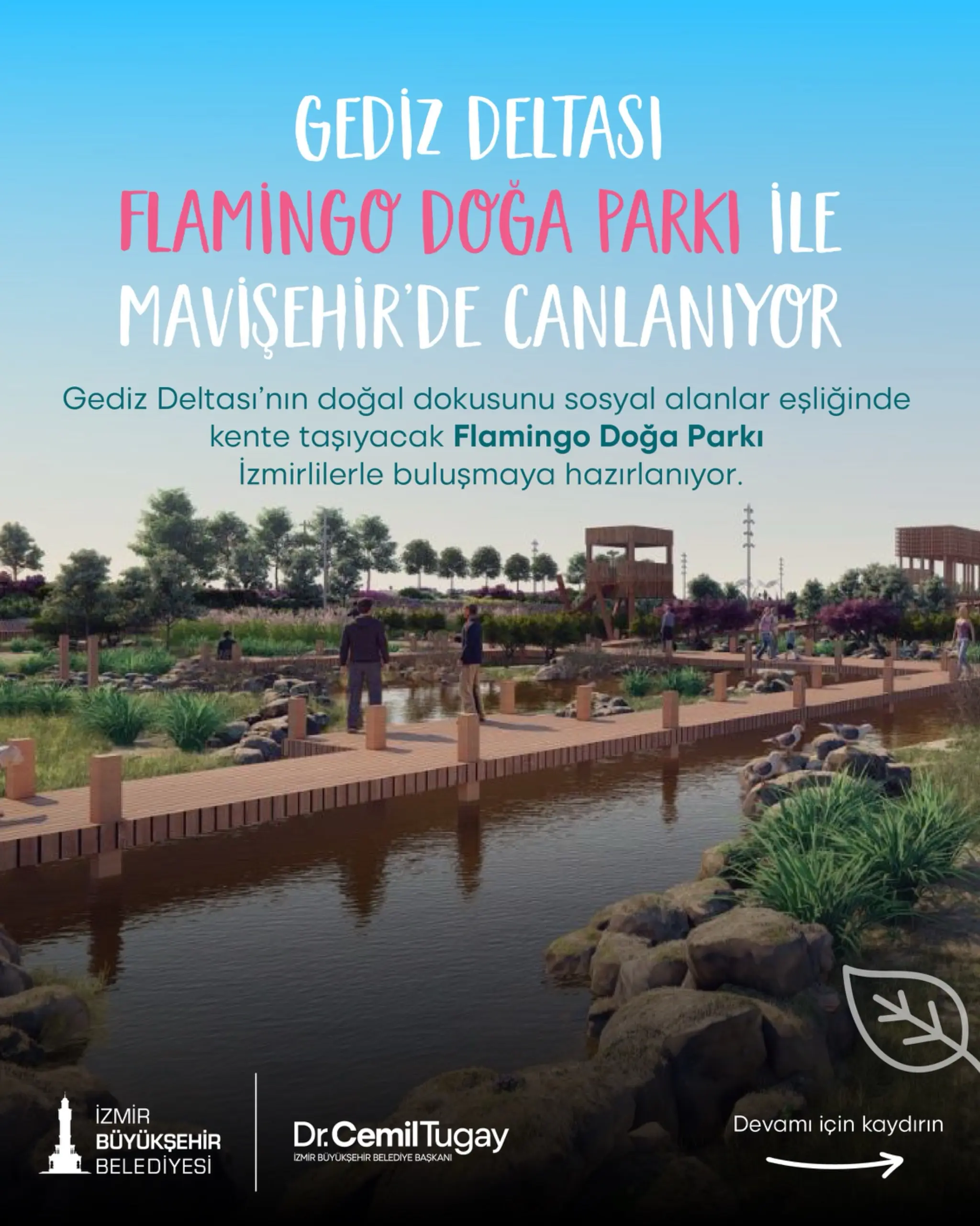 Flamingo Doğa Parkı inşaatı yeniden başladı