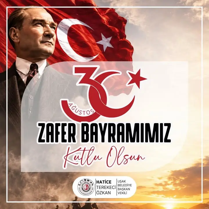 Uşak Belediyesi 30 Ağustos Zafer Bayramı'nı kutladı