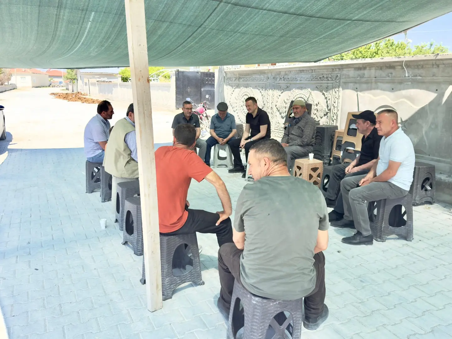 CHP Karatay İlçe Başkanı'na taziye ziyareti