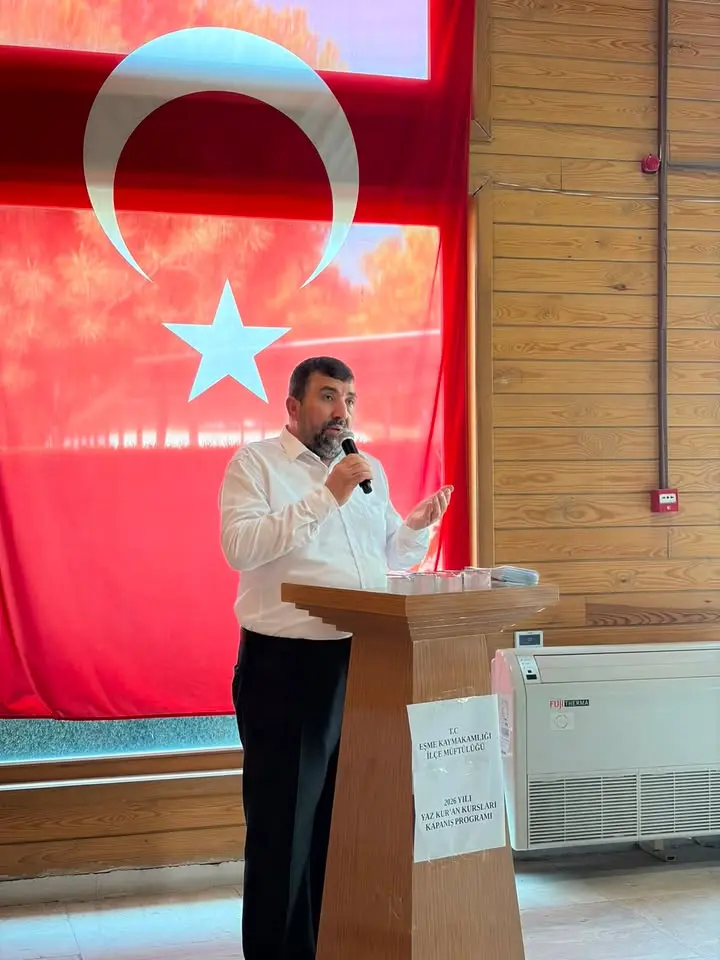 Eşme İlçe Müftülüğü Yaz Kur'an Kursları Kapanış Programı Düzenledi