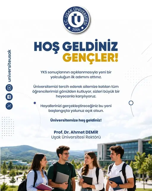 Uşak Üniversitesi'nde Uluslararası Öğrenci Başvuruları Başlıyor