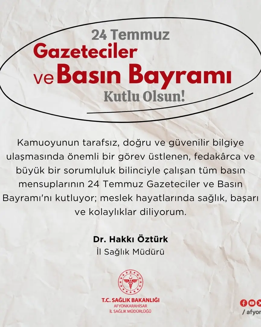 Basın mensuplarının bayramı kutlandı