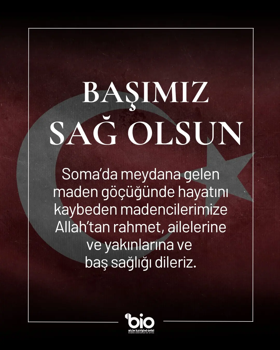 Soma'daki Maden Göçüğü Üzüntü Yarattı