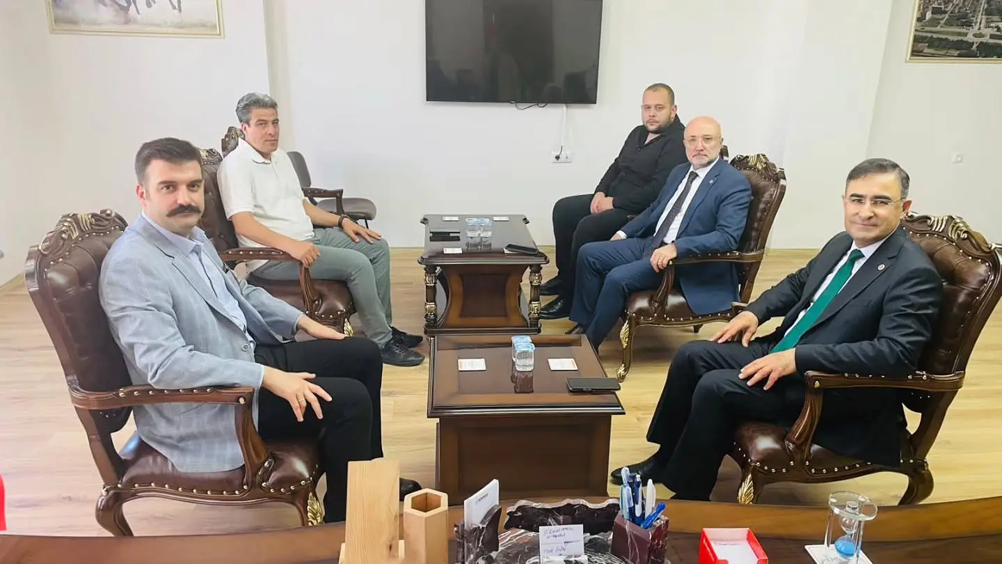 Kaymakam Selçuk Yosunkaya'ya teşekkür ziyareti