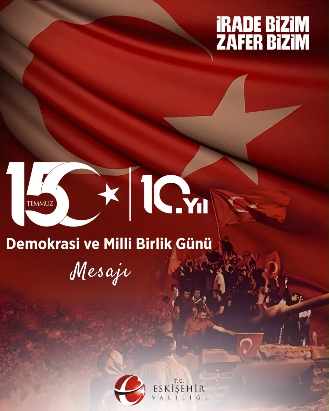 Vali Yılmaz'dan 15 Temmuz Mesajı