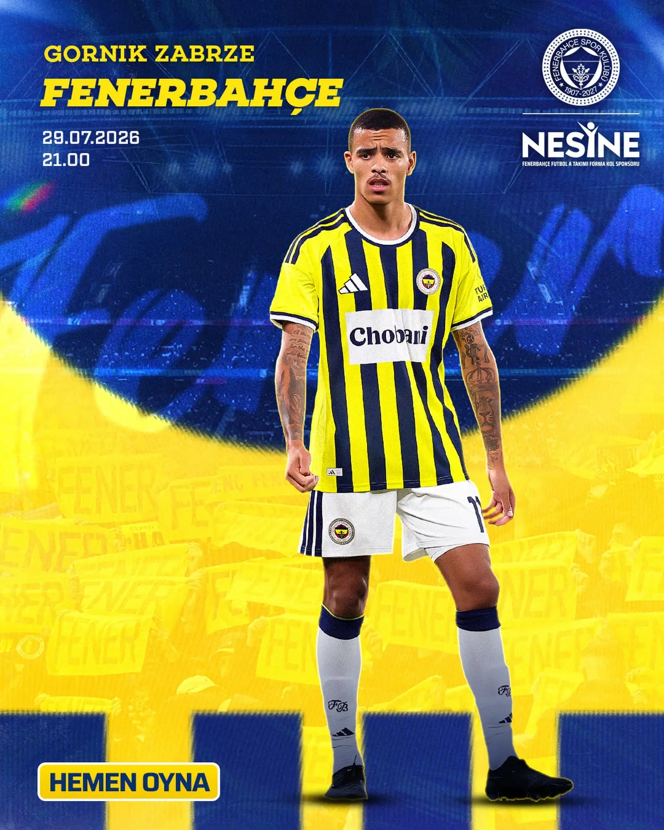 Fenerbahçe, tur için sahada heyecanı artırdı