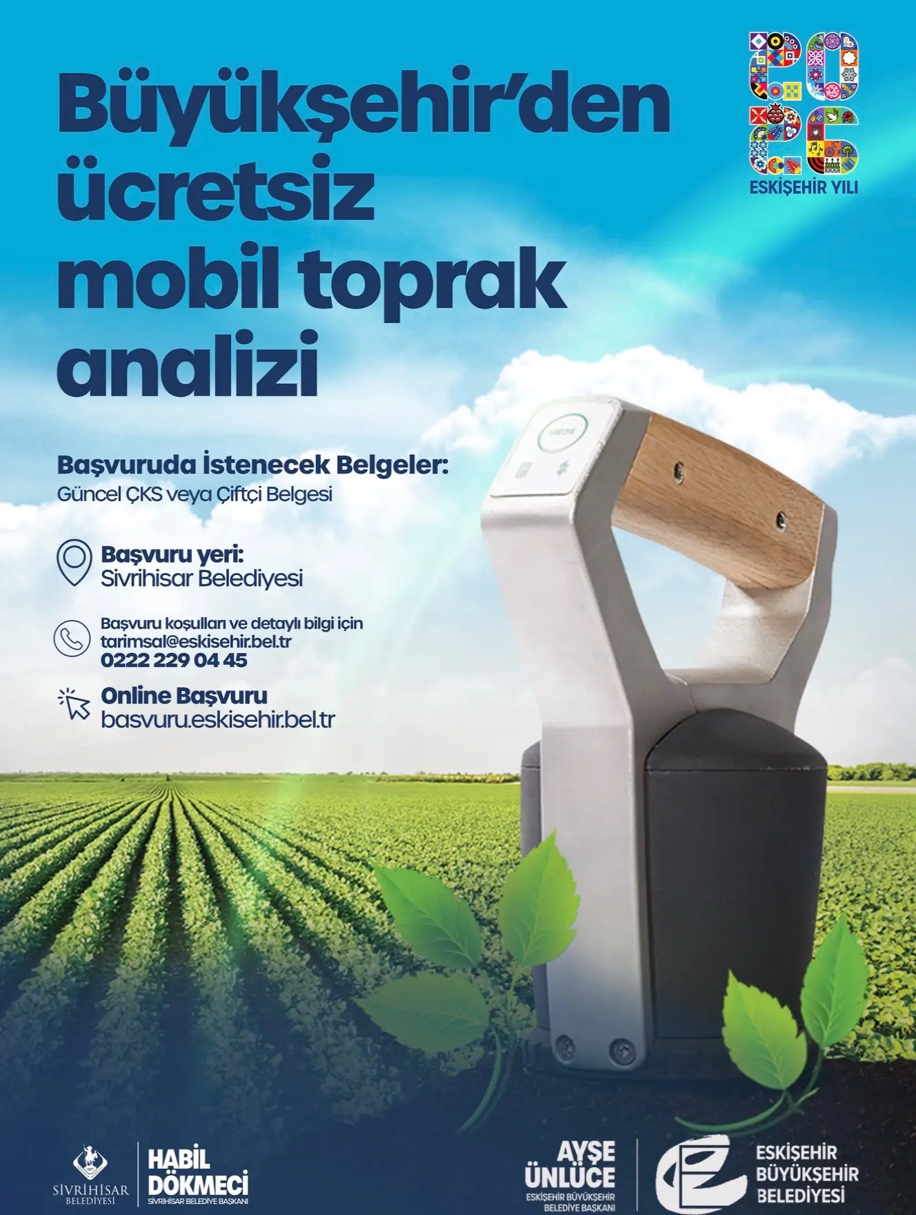 Sivrihisar'da Ücretsiz Toprak Analizi Desteği