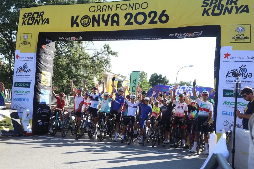 Konya'da Granfondo 2026 Bisiklet Yarışı Düzenlendi